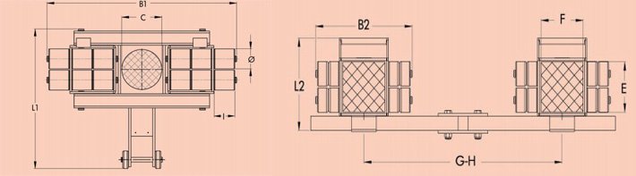德國JUNG JL9K JFB9K組合式搬運小坦克尺寸