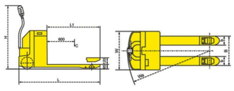 全電動(dòng)液壓搬運(yùn)車(chē)尺寸
