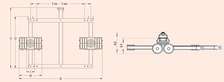 集裝箱搬運(yùn)小坦克尺寸圖