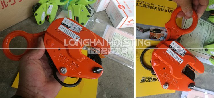 鷹牌SL型豎吊鋼板起重鉗實(shí)物