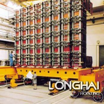 核研究中心重物移運（borkey帶導輥滾輪小車）