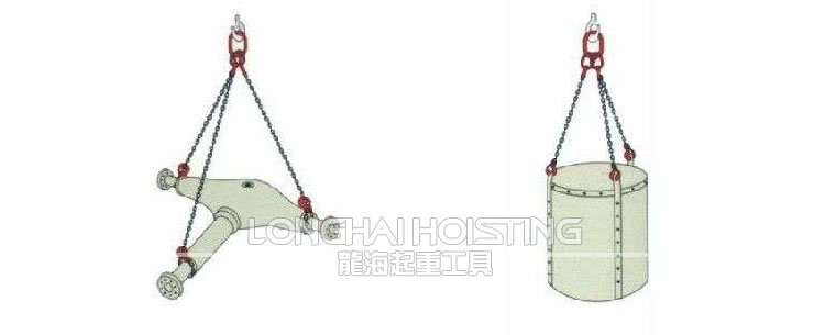 三腿鏈條成套索具吊裝示意圖 三腿鏈條成套索具吊裝示意圖