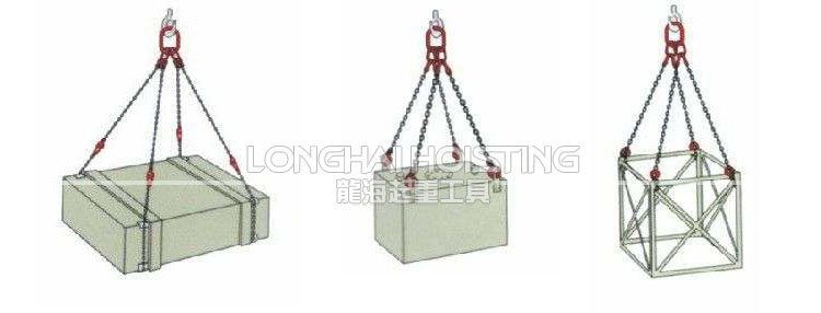 四肢鏈條吊索具吊裝示意圖 四肢鏈條吊索具吊裝示意圖