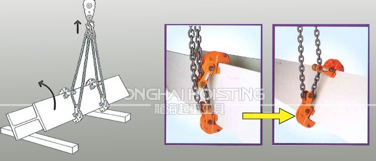 鷹牌水平鋼板夾鉗應用 鷹牌水平鋼板夾鉗應用