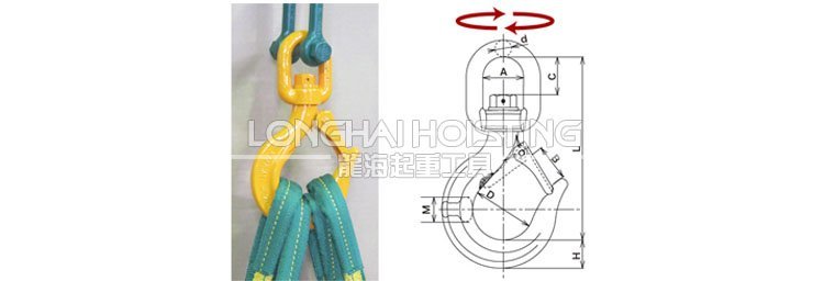 KANSAI強力旋轉安全鉤尺寸